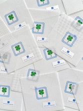 Load image into Gallery viewer, lucky 4-leaf clover patch/ key fob
