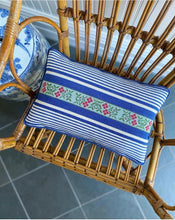 Load image into Gallery viewer, Ribbon Ticking Tri-fold Clutch or Pillow
