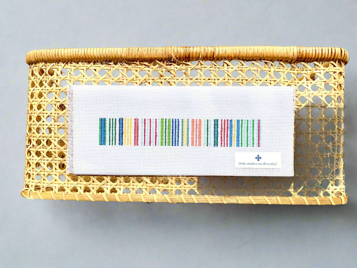 Awning Stripe Key Fob/Cuff – { little stitches needleworks }